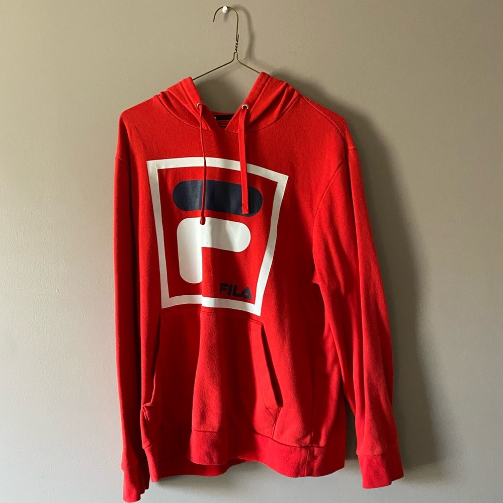 Red Fila Hoodie